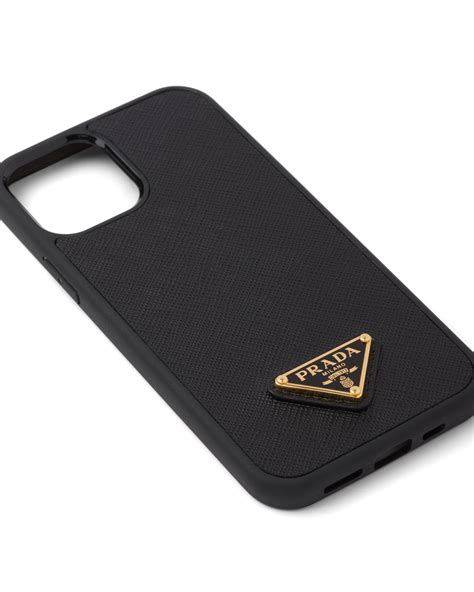 iphone 12 prada|Black Saffiano Cover For Iphone 12 And 12 Pro .